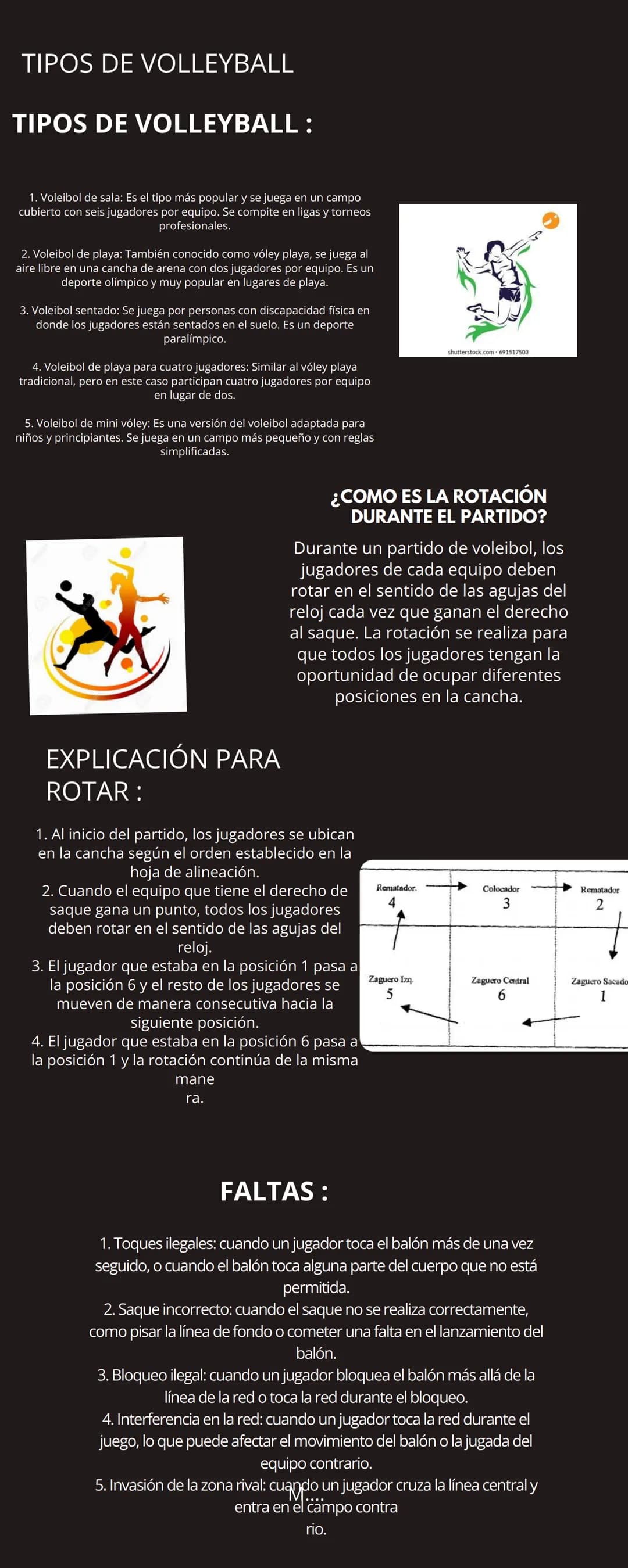 VOLLEYBALL
¿QUÉ ES ?
El voleibol es un deporte de
equipo en el que dos equipos de
seis jugadores se enfrentan en
una cancha dividida por una