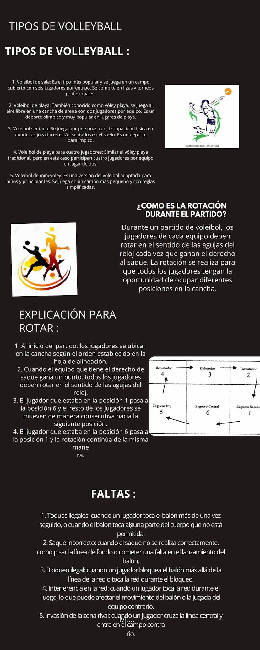 VOLLEYBALL
¿QUÉ ES ?
El voleibol es un deporte de
equipo en el que dos equipos de
seis jugadores se enfrentan en
una cancha dividida por una
