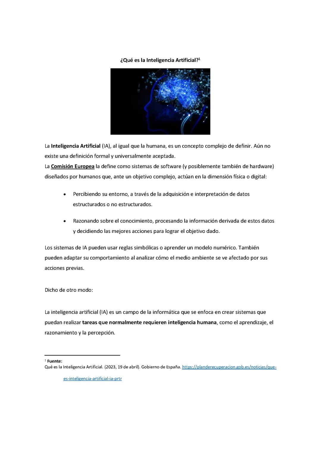 La Inteligencia Artificial 