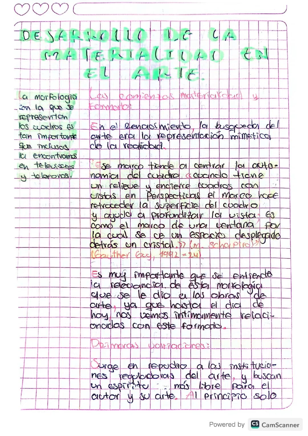 Resumen del Arte Renacentista y Materialidad en el Arte