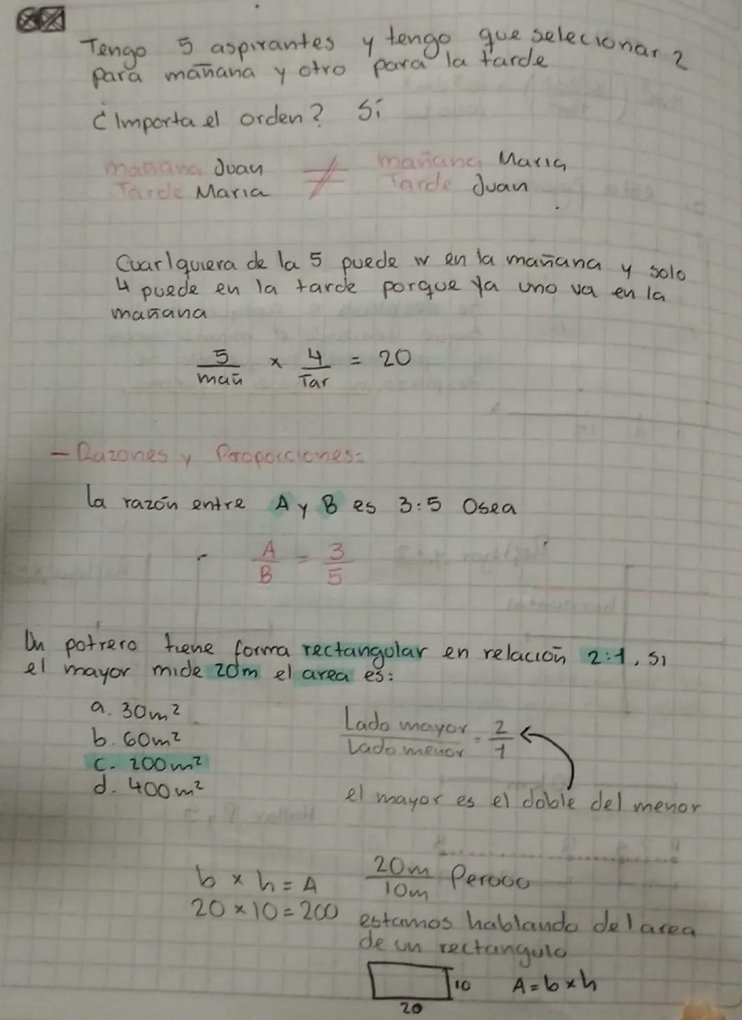 Razones y proporciones