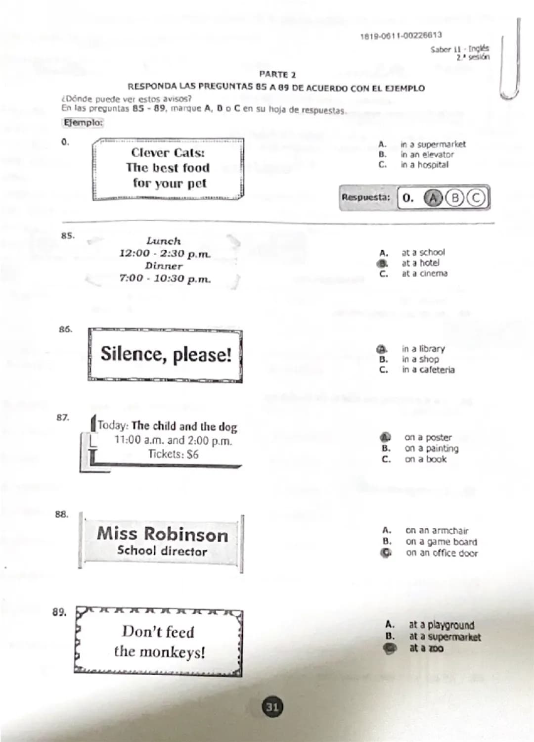 Icfes Inglés
