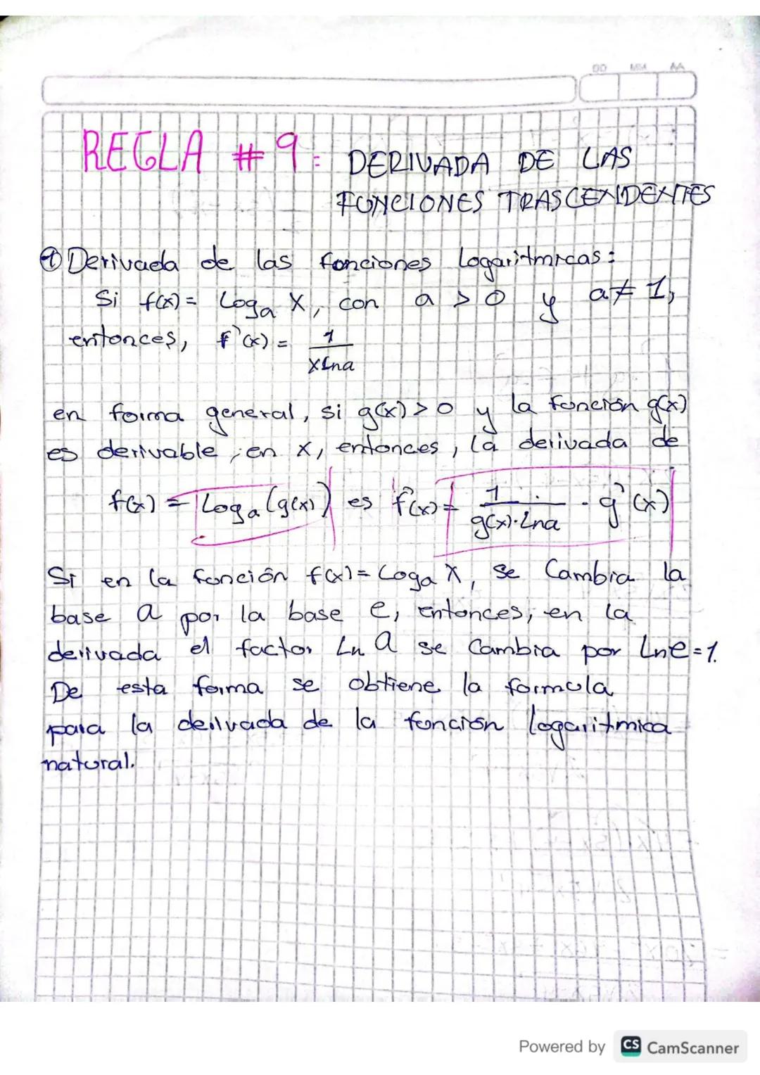 REGLAS DE
DERIVACIÓN
A partir de la definición de derivadas se pueden
deducir algonas reglas generales de derivación
las Coales permiten cal