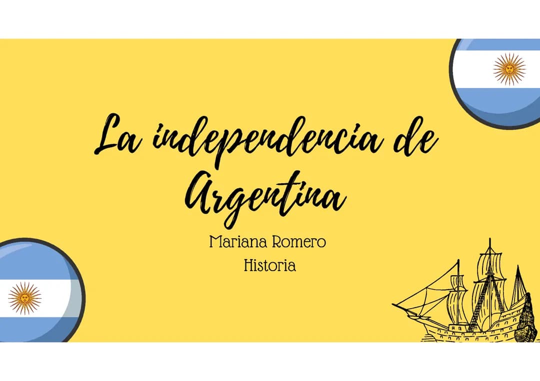 La independencia de Argentina 