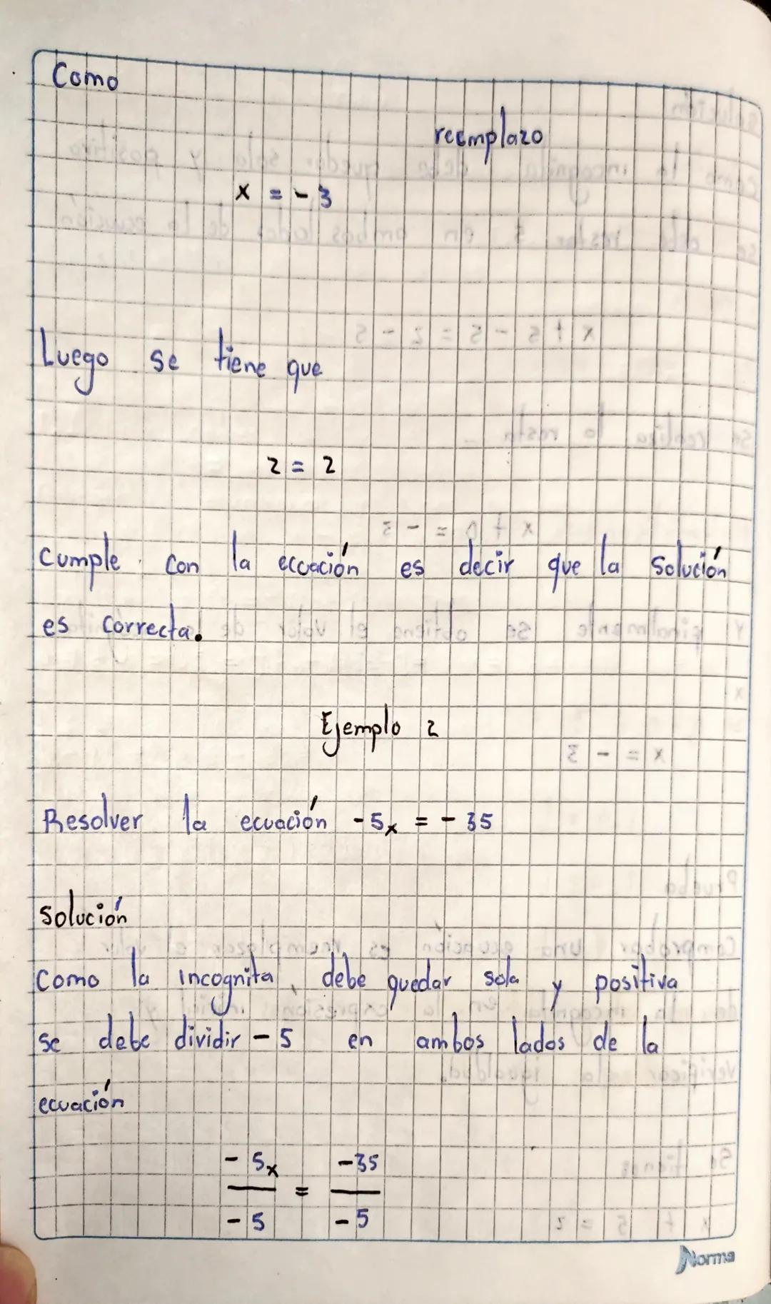 3*[-5 -126]=

3 *[-131]=

3 *[-131]=-393

Ecuaciones en el

Conjunto de los

números

Enteros

Una ecuación es una igualdad en la que hay

U