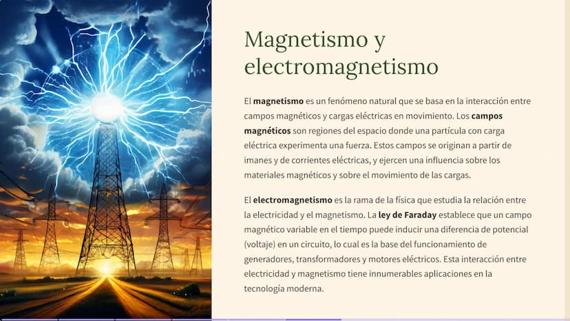 Introducción a la
electricidad y el
magnetismo
Bienvenidos a un viaje fascinante por el mundo de la electricidad y el
magnetismo, dos fenóme