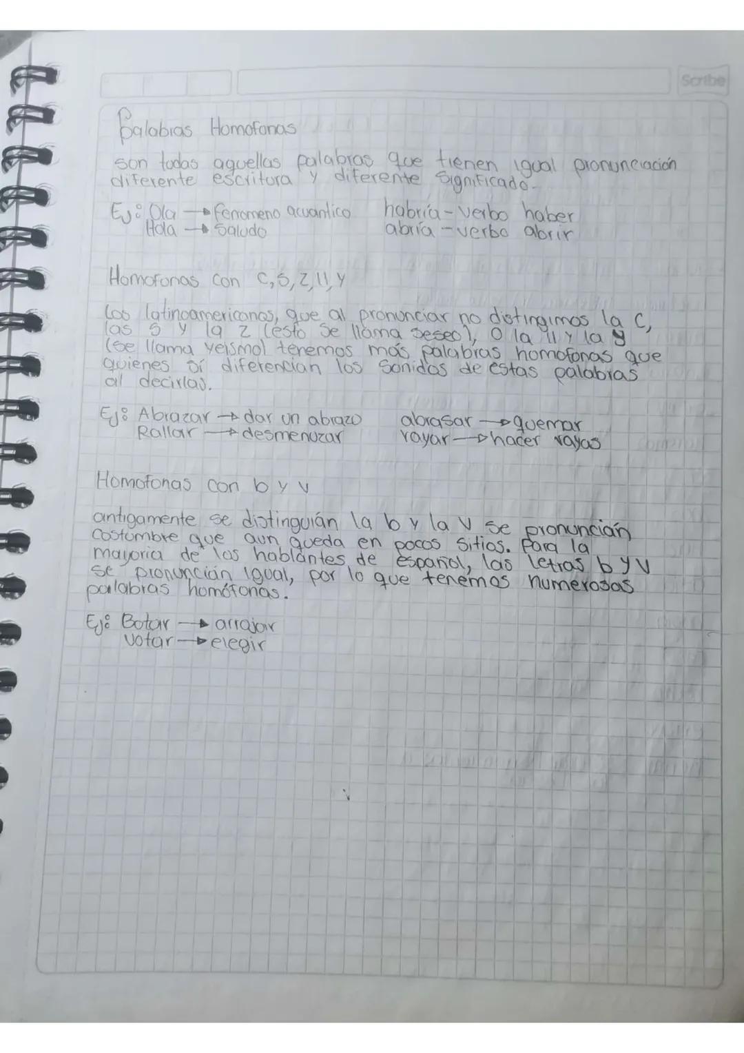 Scribe

# La Homonimia

la homonimia Consiste en la coincidencia formal
de dos palabras Originalmente distintas, es decir,
Con Significante 