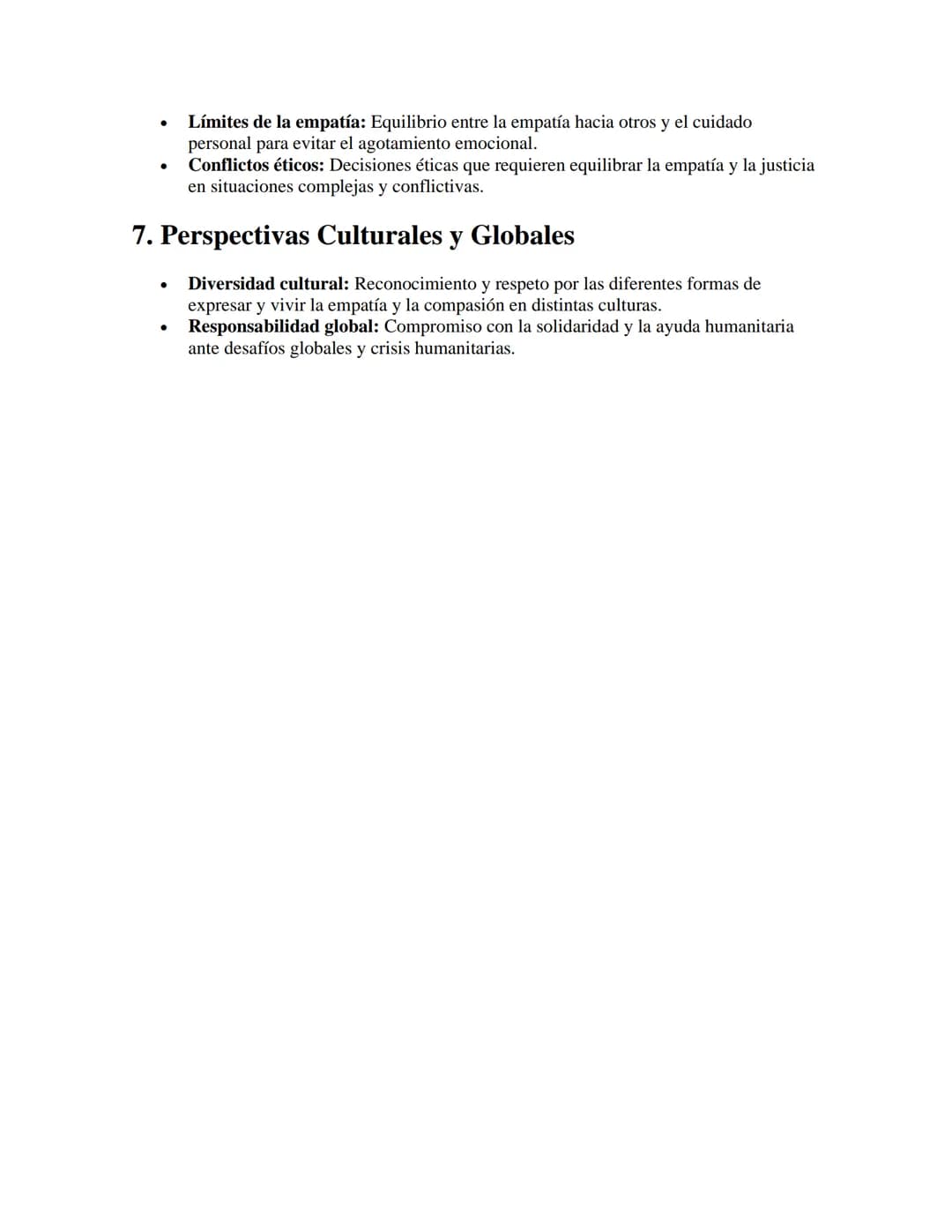 Empatía y Compasión
APUNTES//
1. Definiciones Fundamentales
•
Empatía: Capacidad de ponerse en el lugar de otra persona y entender sus
senti