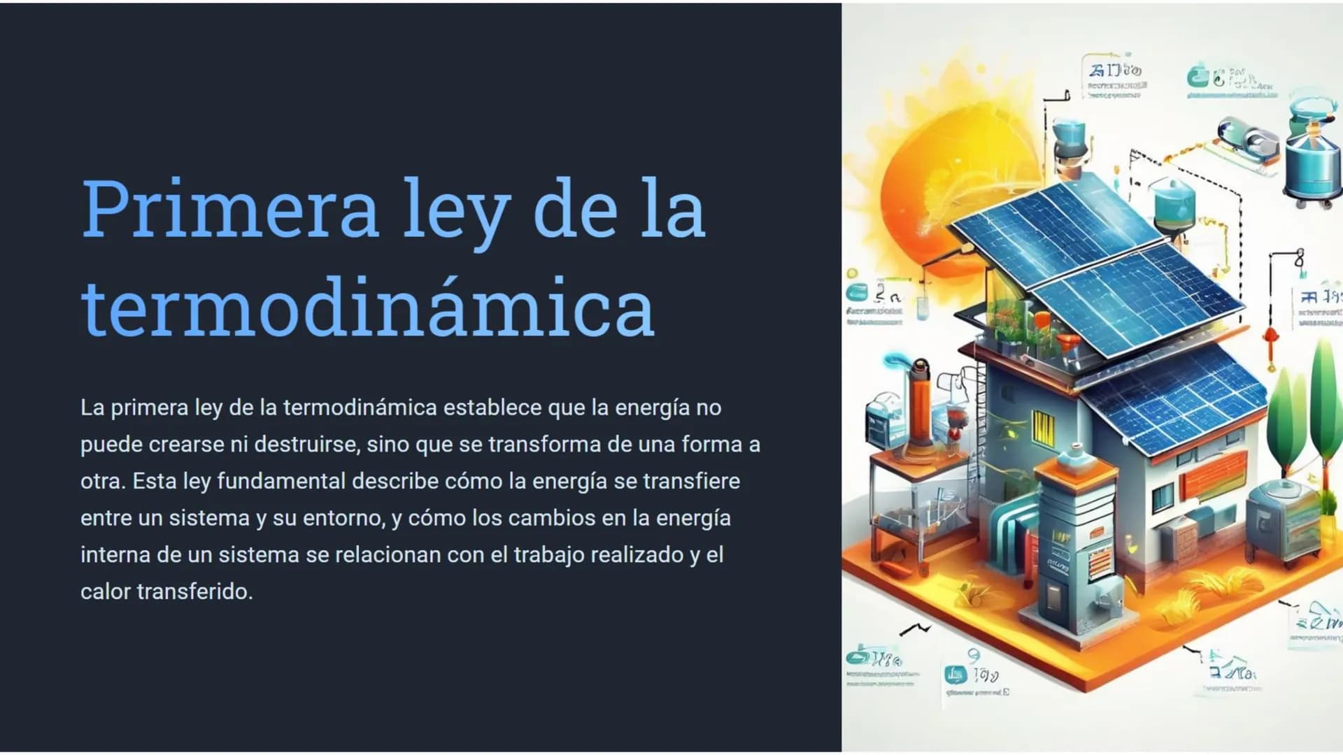 Introducción a la
Termodinámica
La Termodinámica es la rama de la física que estudia los
conceptos de calor, temperatura y energía, y cómo s
