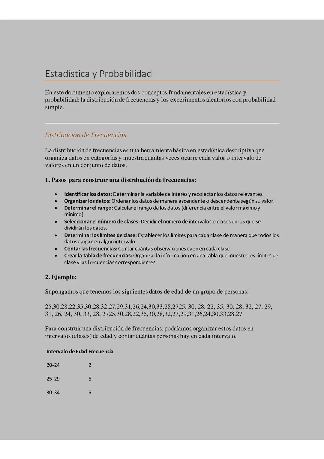 Estadística y Probabilidad