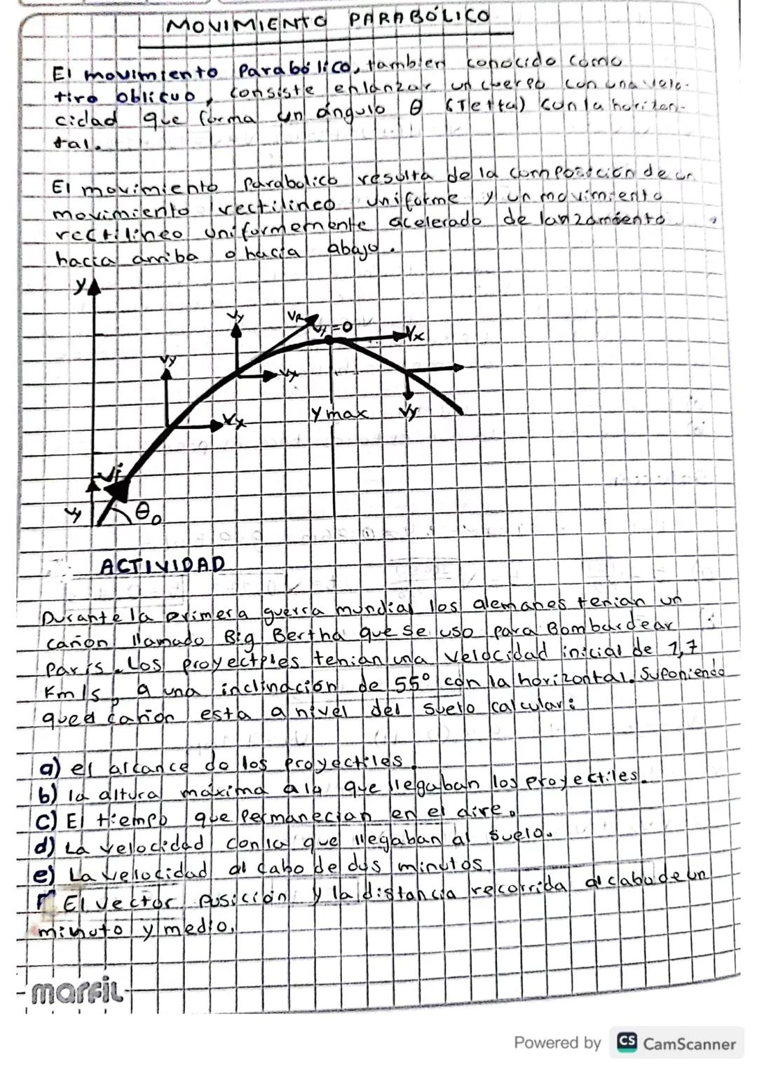 # MOVIMIENTO PARABOLICO

El movimiento Parabolico, tambien conocido como
tiro oblicUO
consiste enlanzar un cuerpo con una velo-
cidad que fo