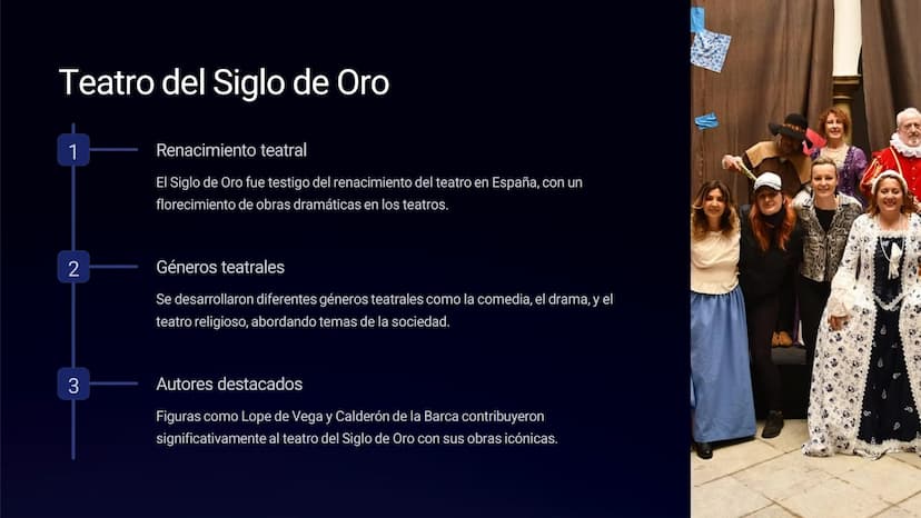 Siglo de Oro en España
El Siglo de Oro en España fue un periodo de gran esplendor cultural y artístico
que abarcó los siglos XVI y XVII. Dur