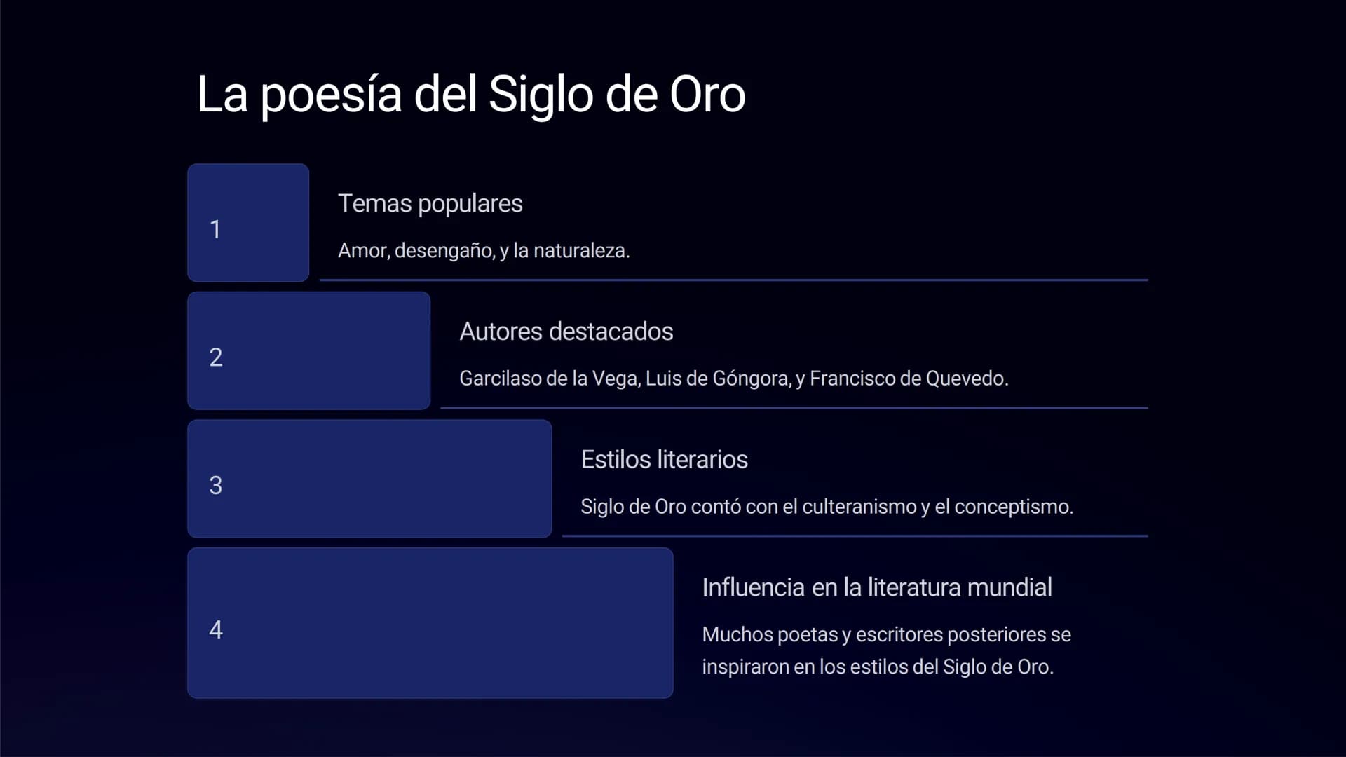 Siglo de Oro en España
El Siglo de Oro en España fue un periodo de gran esplendor cultural y artístico
que abarcó los siglos XVI y XVII. Dur