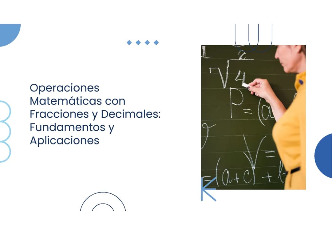 Operaciones con fracciones y decimales