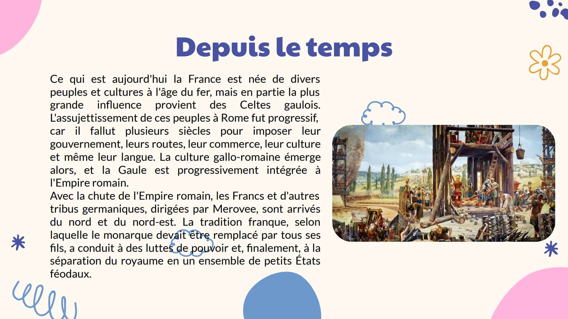 France
* 01
Liste des contenus
02
Caractéristiques
principales
04
Gastronomie
Culture
05
03
Historie
Destin à visite Introduction
Dans cette