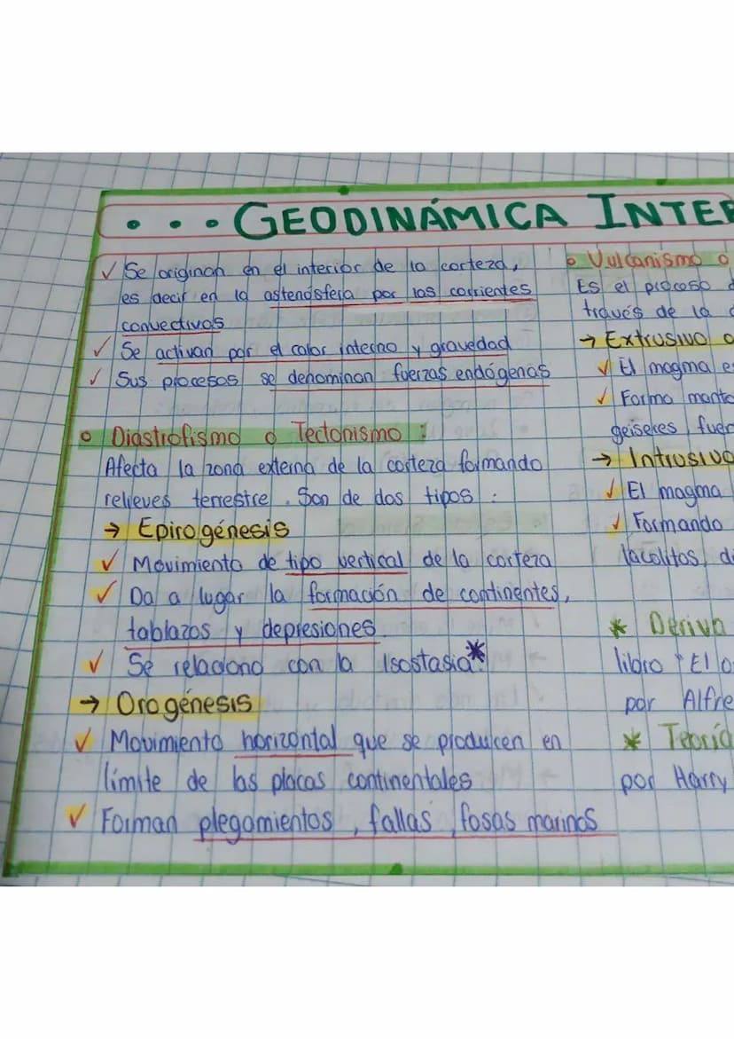 ✓ Se originan
GEODINAMICA INTER
10
en el interior de
corteza,
es decir en la astenosfera por las corrientes
convectivos
✔Se activan por el c
