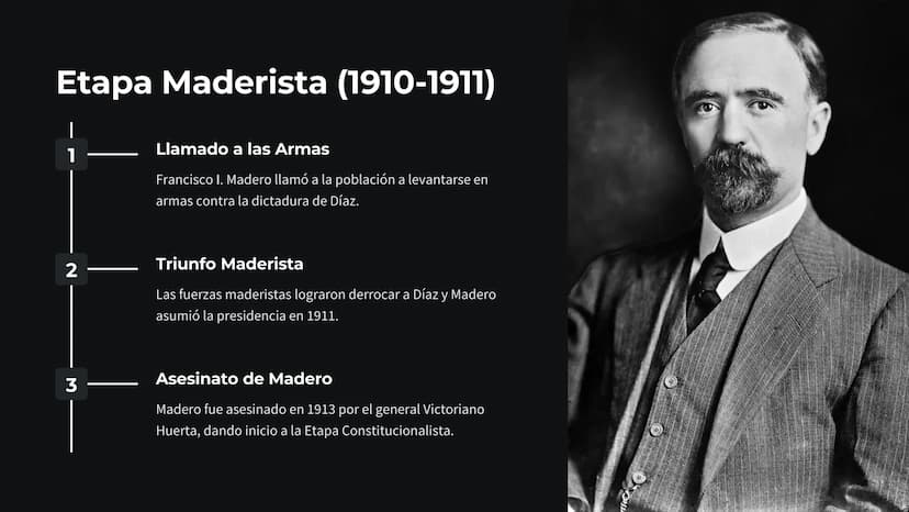 La Revolución
Mexicana
La Revolución Mexicana fue un conflicto armado que transformó la
sociedad y política de México a principios del siglo