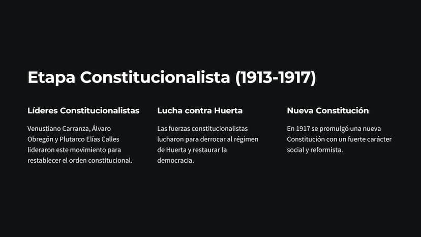 La Revolución
Mexicana
La Revolución Mexicana fue un conflicto armado que transformó la
sociedad y política de México a principios del siglo
