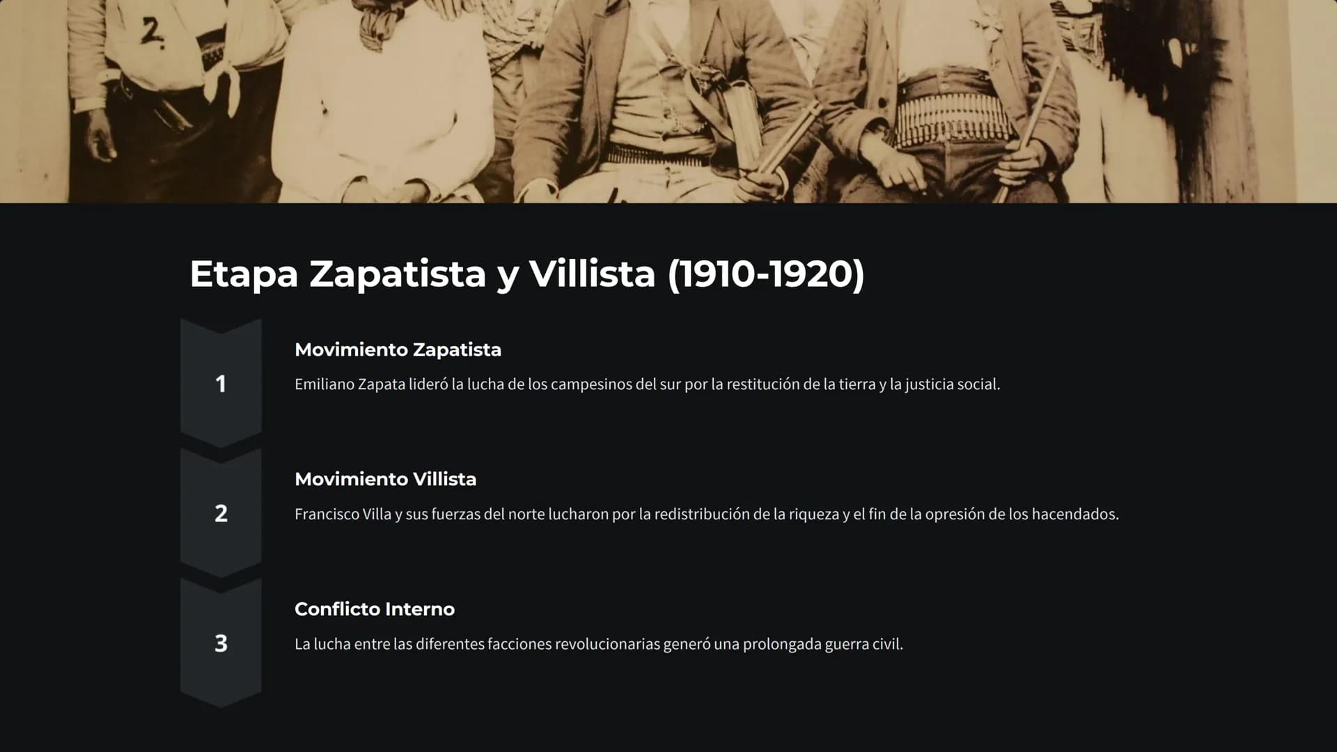 La Revolución
Mexicana
La Revolución Mexicana fue un conflicto armado que transformó la
sociedad y política de México a principios del siglo