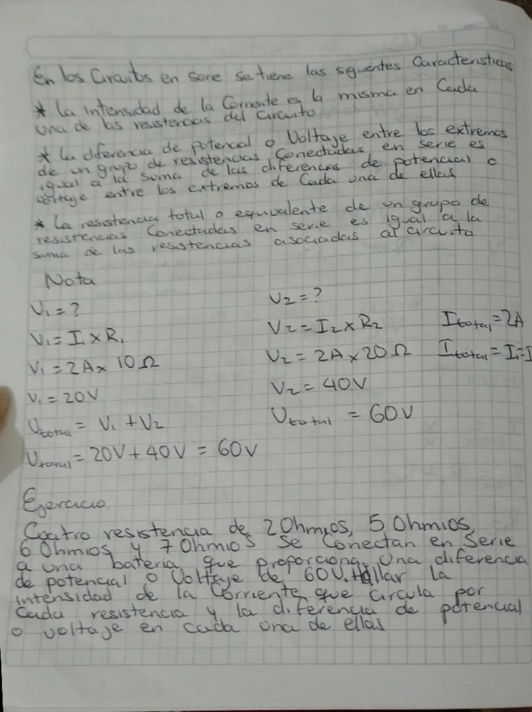 "Circuito electrico"
*Resistencia en serie
www ww
Es
E=V+
I
I
T
RI
V
www.
Requi= 202
R=100 R2= 20.0
wwww
I
I
<
I
V
Ris 1022
R2=2012
Requi= R