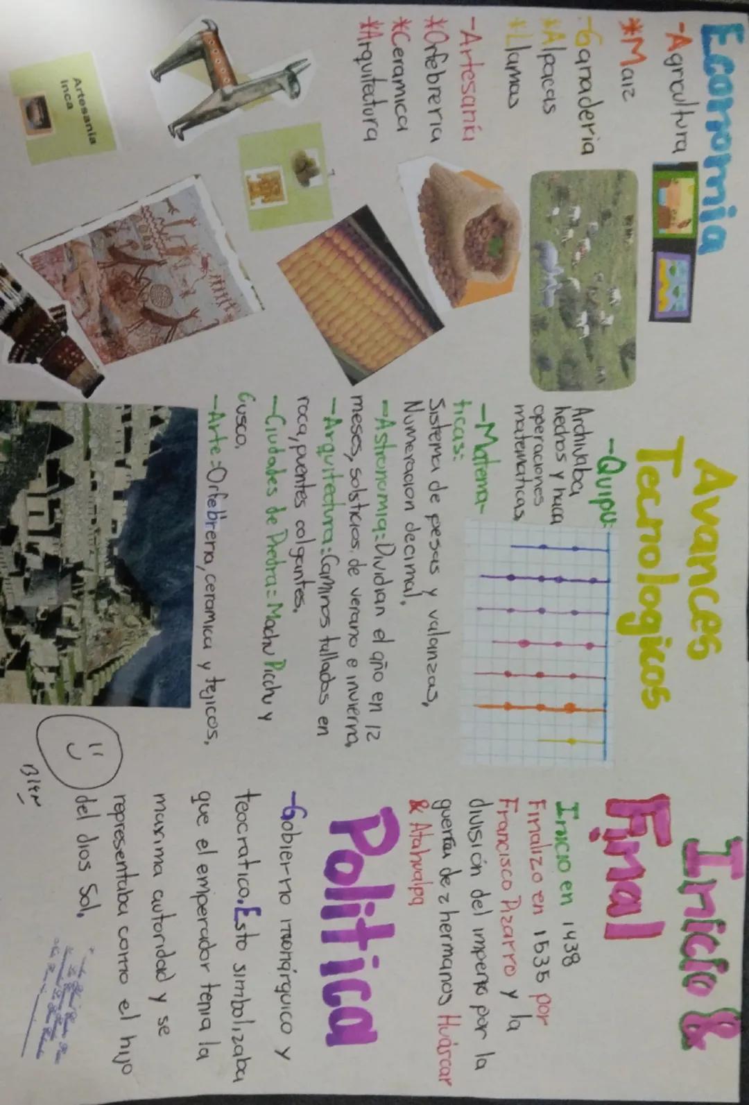 Organización Social
Nobleza-Compuesta por los panaca o la
Familia real, parentes de pasados Incas."
Panentes directos de los aylly, sacerdot