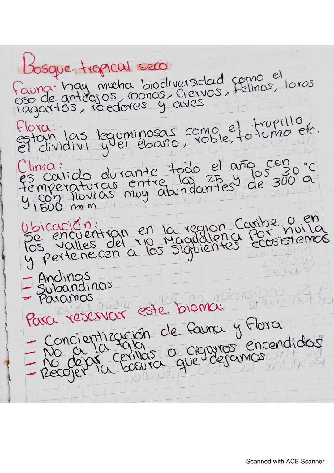 # Bosque, tropical seco

Fauna: hay mucha biodiversidad como el
oso de anteajos, monos, Ciervos, felinos, loros
lagartos, roedores y aves

F