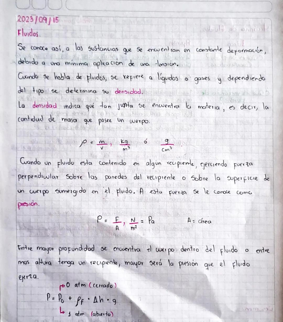 2023/09/15
Fluidos
Just I
Se conoce así, a las sustancias que se encuentran en constante deformación,
debido a una minima aplicación de
659
