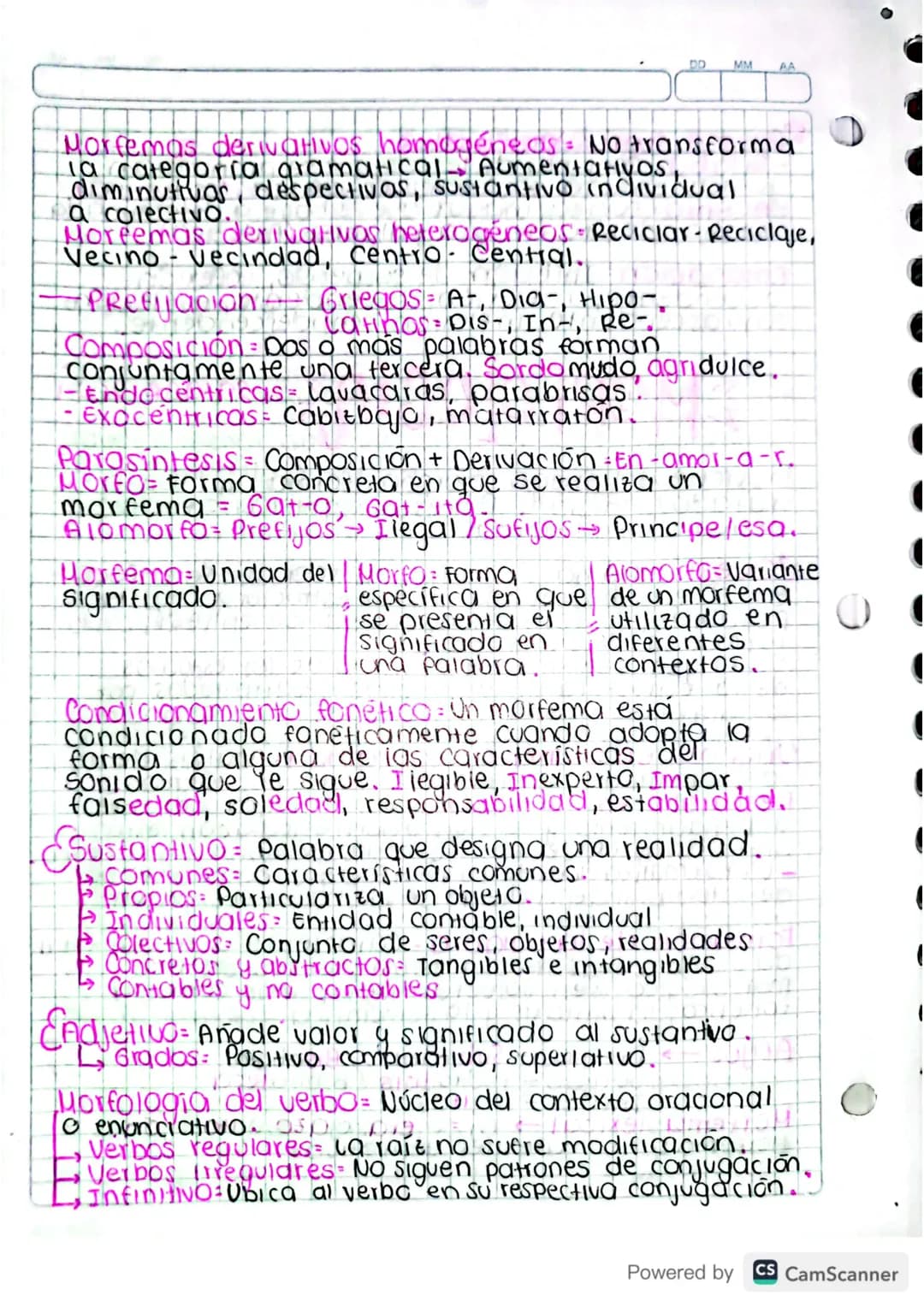 MORFOLOGIA
29/08/2024
29/0BR/2024
3=2/25 la 2070
9
Proviene del griego "morpho - forma" y "logia-
tratado/ ciencia". Por esto significa clen