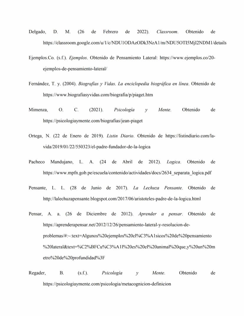 Contenido
Tabla de Figuras
¿Quién es considerado el padre de la lógica formal y cuál fue su labor?
¿Quién es Jean Piaget?
¿Quién es Vigotsky