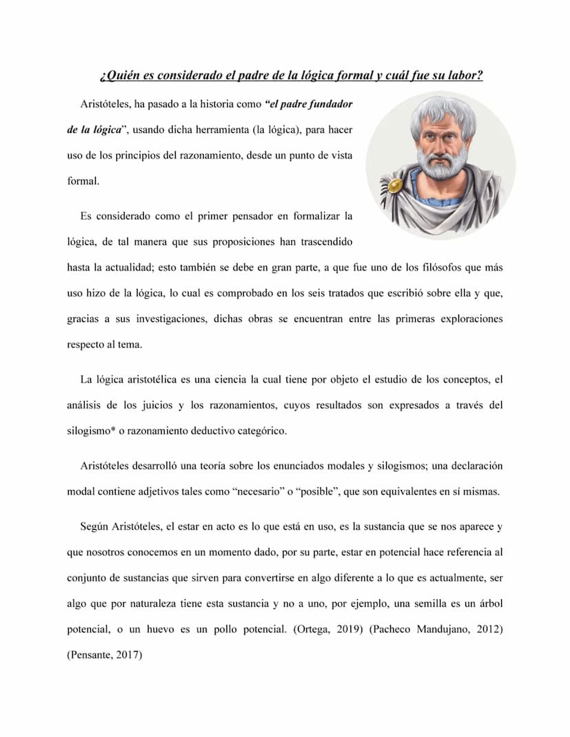 Contenido
Tabla de Figuras
¿Quién es considerado el padre de la lógica formal y cuál fue su labor?
¿Quién es Jean Piaget?
¿Quién es Vigotsky