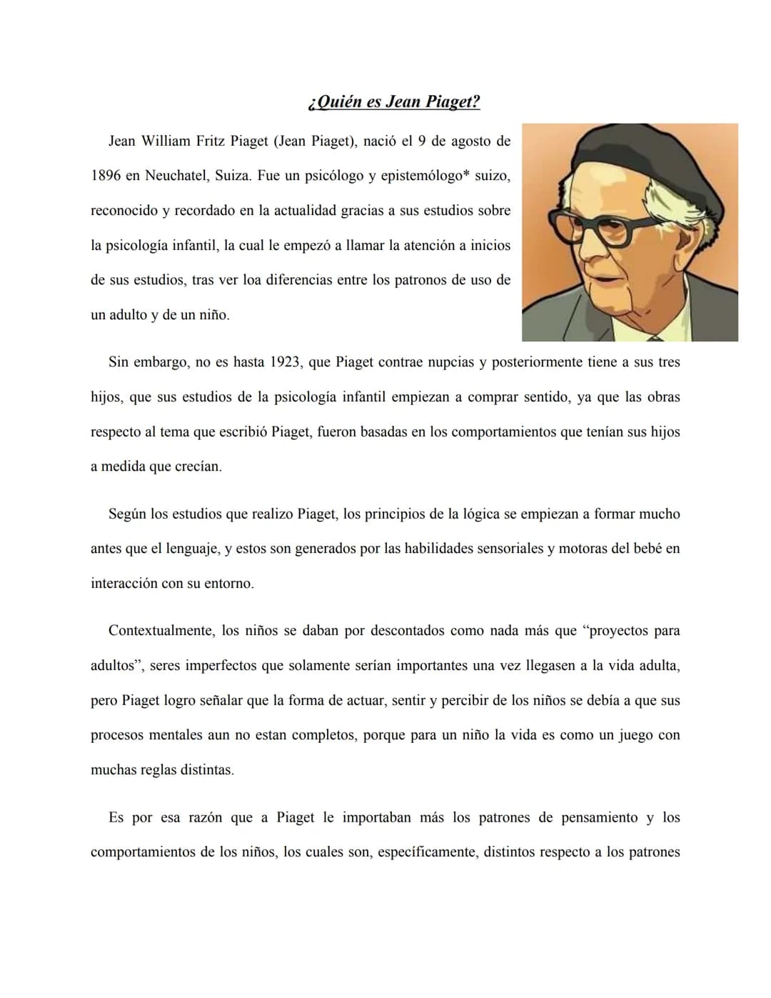 Contenido
Tabla de Figuras
¿Quién es considerado el padre de la lógica formal y cuál fue su labor?
¿Quién es Jean Piaget?
¿Quién es Vigotsky