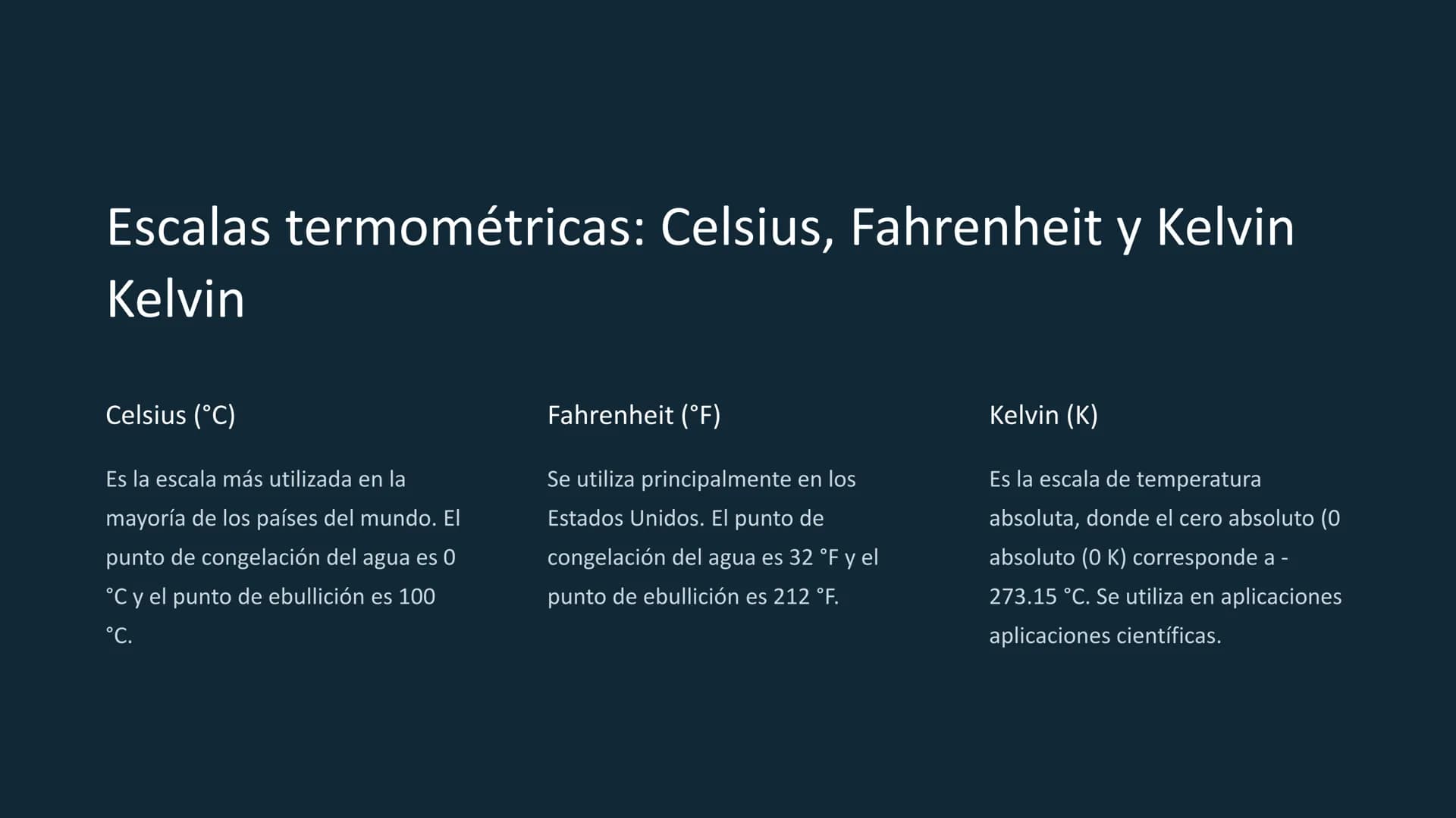 la temperatura y el
calor
La temperatura y el calor son conceptos
relacionados que describen la energía térmica de
un objeto o sistema. La t