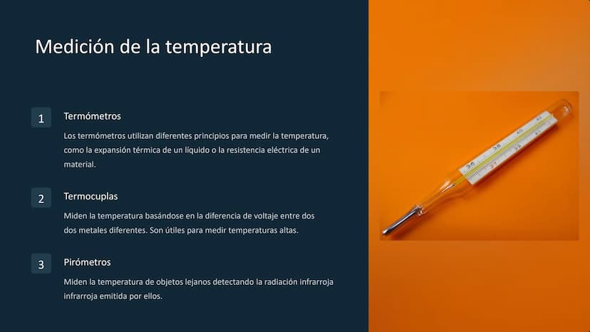 la temperatura y el
calor
La temperatura y el calor son conceptos
relacionados que describen la energía térmica de
un objeto o sistema. La t