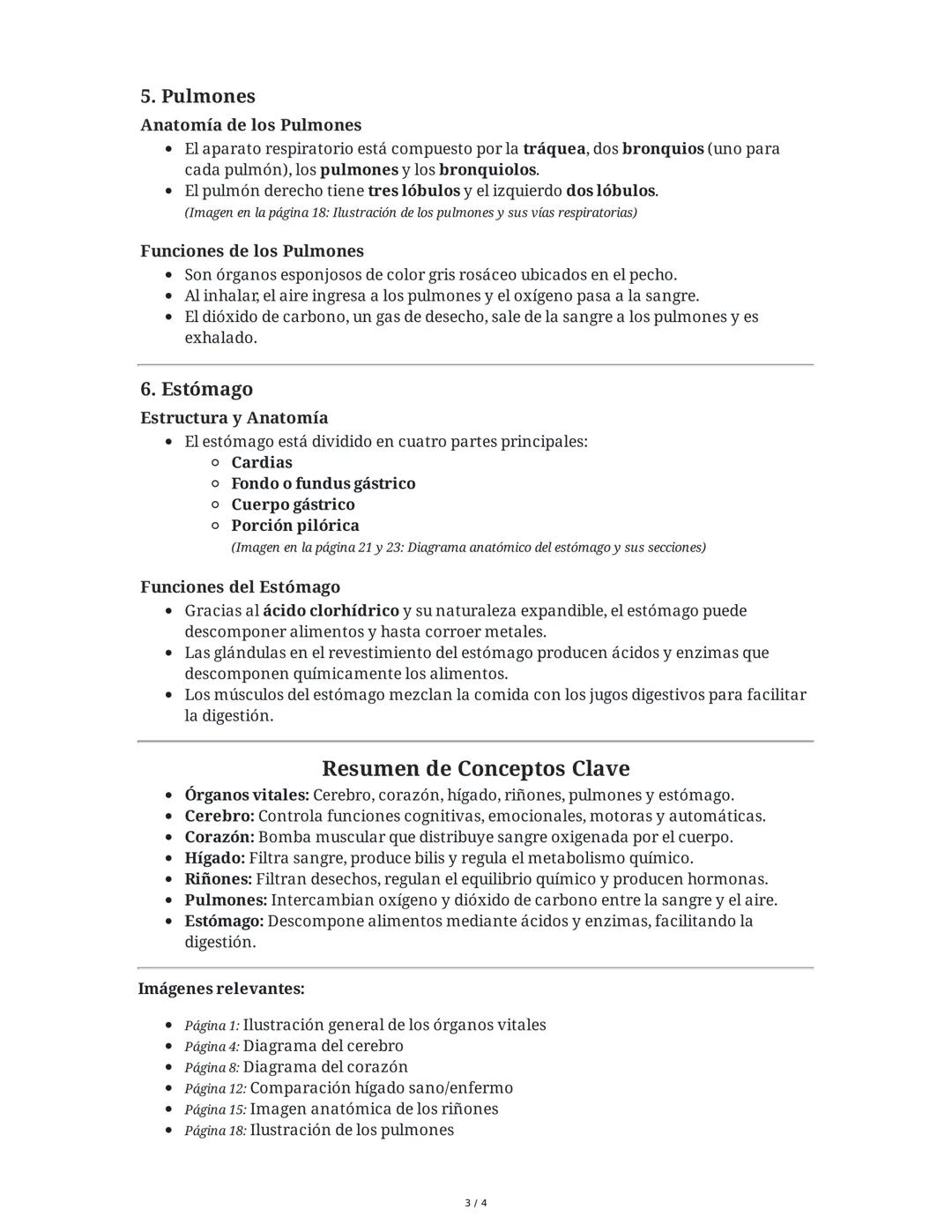 Órganos Vitales
Introducción a los Órganos Vitales
Los órganos vitales son aquellos que una persona necesita para sobrevivir. Un problema
co