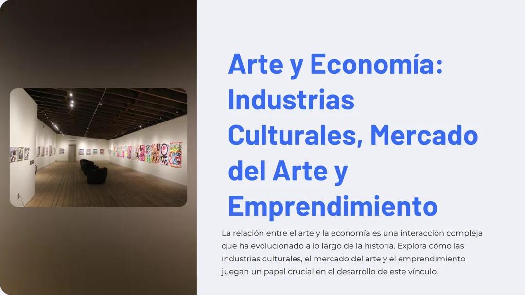 Arte, Economía y Cultura