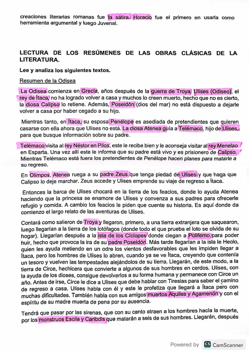 LITERATURA CLÁSICA/GRECORROMANA
Definición de literatura clásica: Se conoce como literatura clásica a la producción literaria
griega y roman