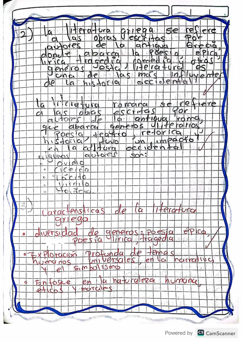 LITERATURA CLÁSICA/GRECORROMANA
Definición de literatura clásica: Se conoce como literatura clásica a la producción literaria
griega y roman