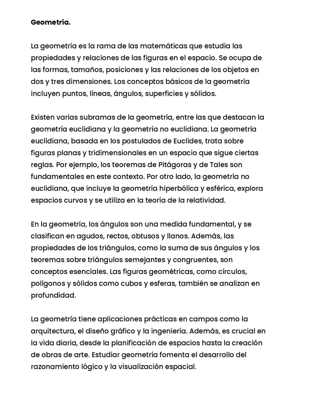 CONCEPTO DE GEOMETRIA