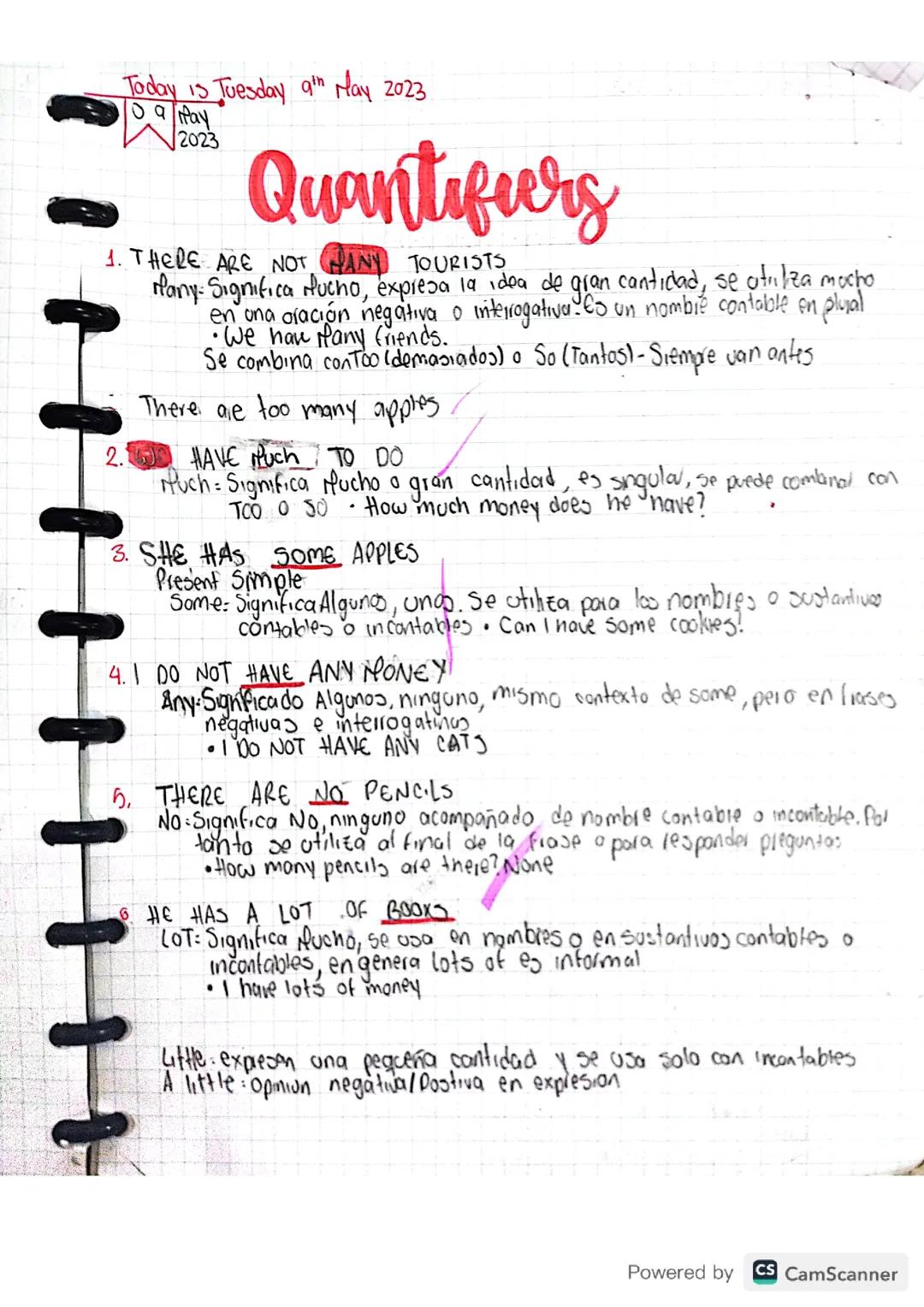 Quantifiers - Cuantificadores