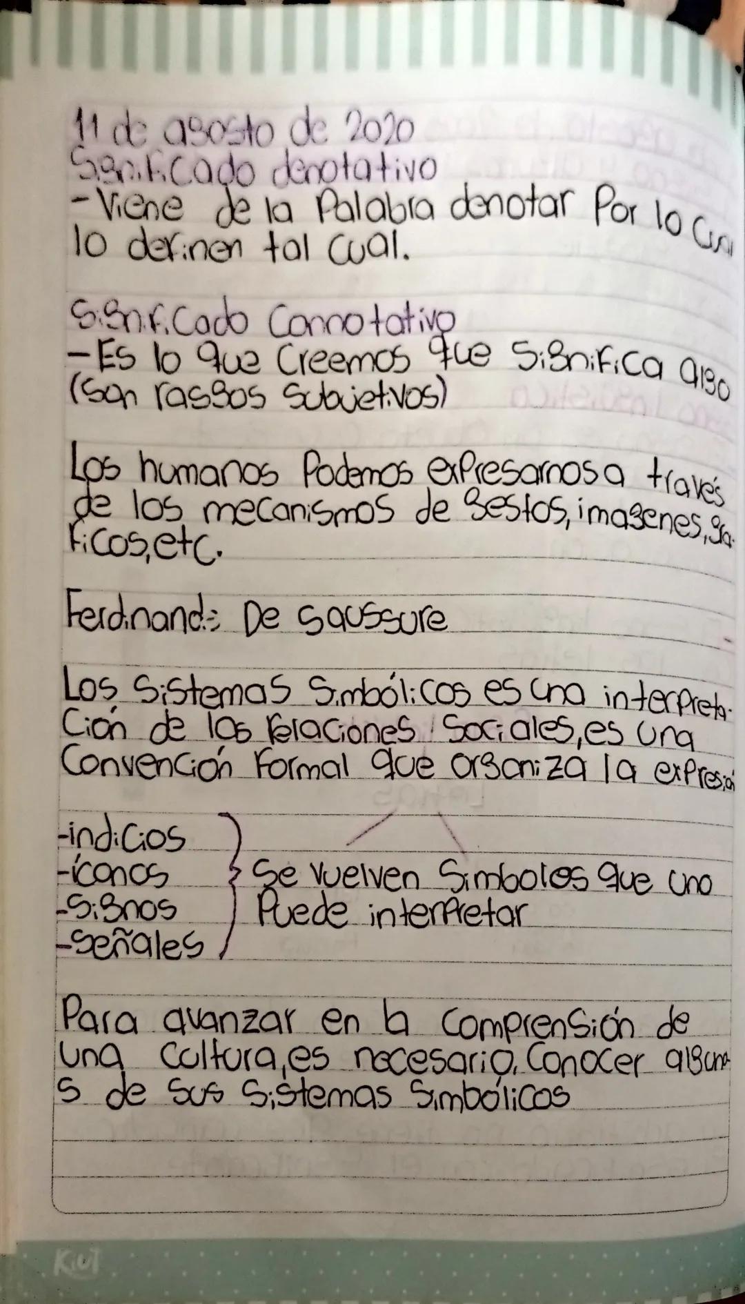 # Sono linguistico
-El signo es un Objeto. O un Sesto.
que fuede ser representación de muchas
Cosas 4 Se vuelven elementos de
Comunicación

