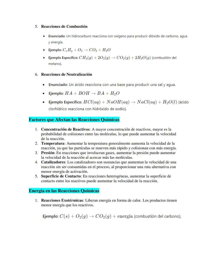 Reacciones Químicas
Las reacciones químicas son procesos en los que unas sustancias, denominadas reactivos, se
transforman en otras sustanci