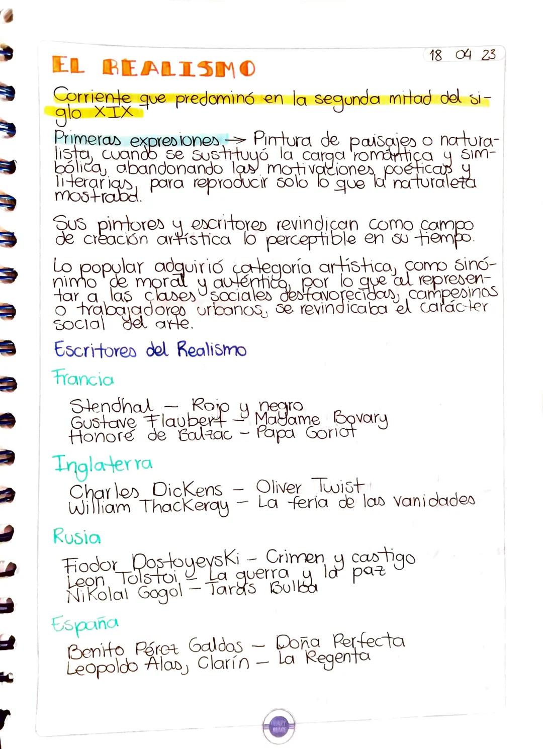 Características Principales del Realismo Literario y Autores Relevantes