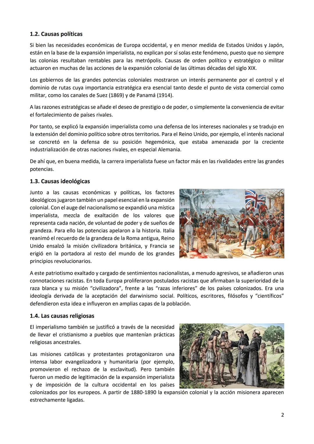 Tema 5: El imperialismo del siglo XIX
A comienzos del siglo XIX desaparecieron los rasgos del
colonialismo europeo de la Edad Moderna, que s