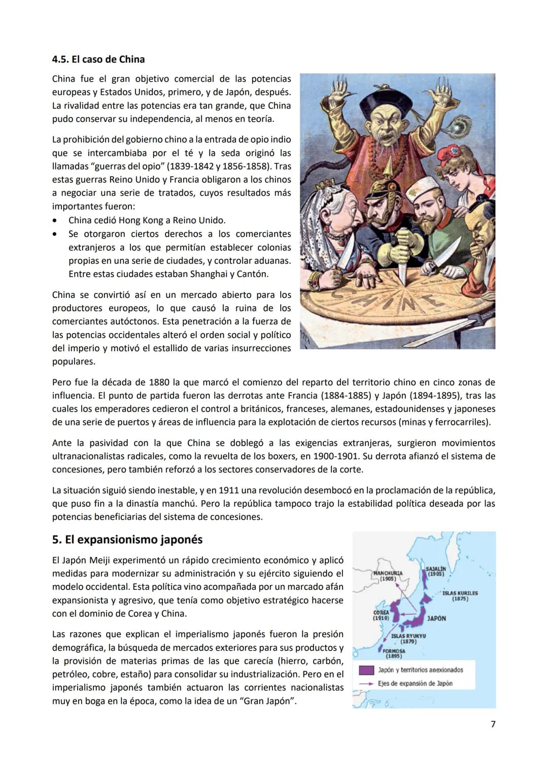 Tema 5: El imperialismo del siglo XIX
A comienzos del siglo XIX desaparecieron los rasgos del
colonialismo europeo de la Edad Moderna, que s