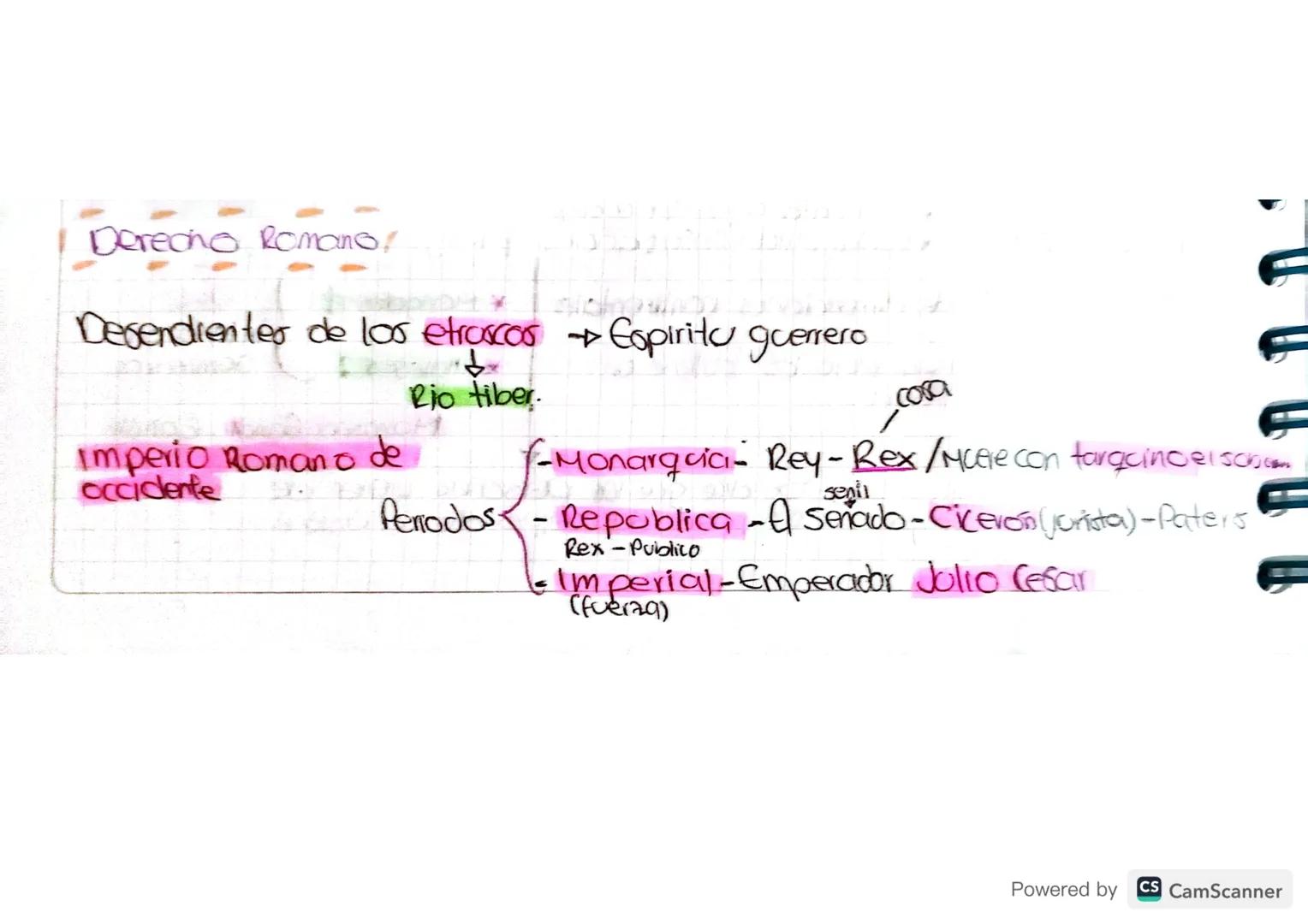 # Derecho Romano!

Derendienter de los etrarcos Espiritu guerrero

↓

Rio tiber.

Imperio Romano de
occidente

cora

f-Monarquici- Rey-Rex /