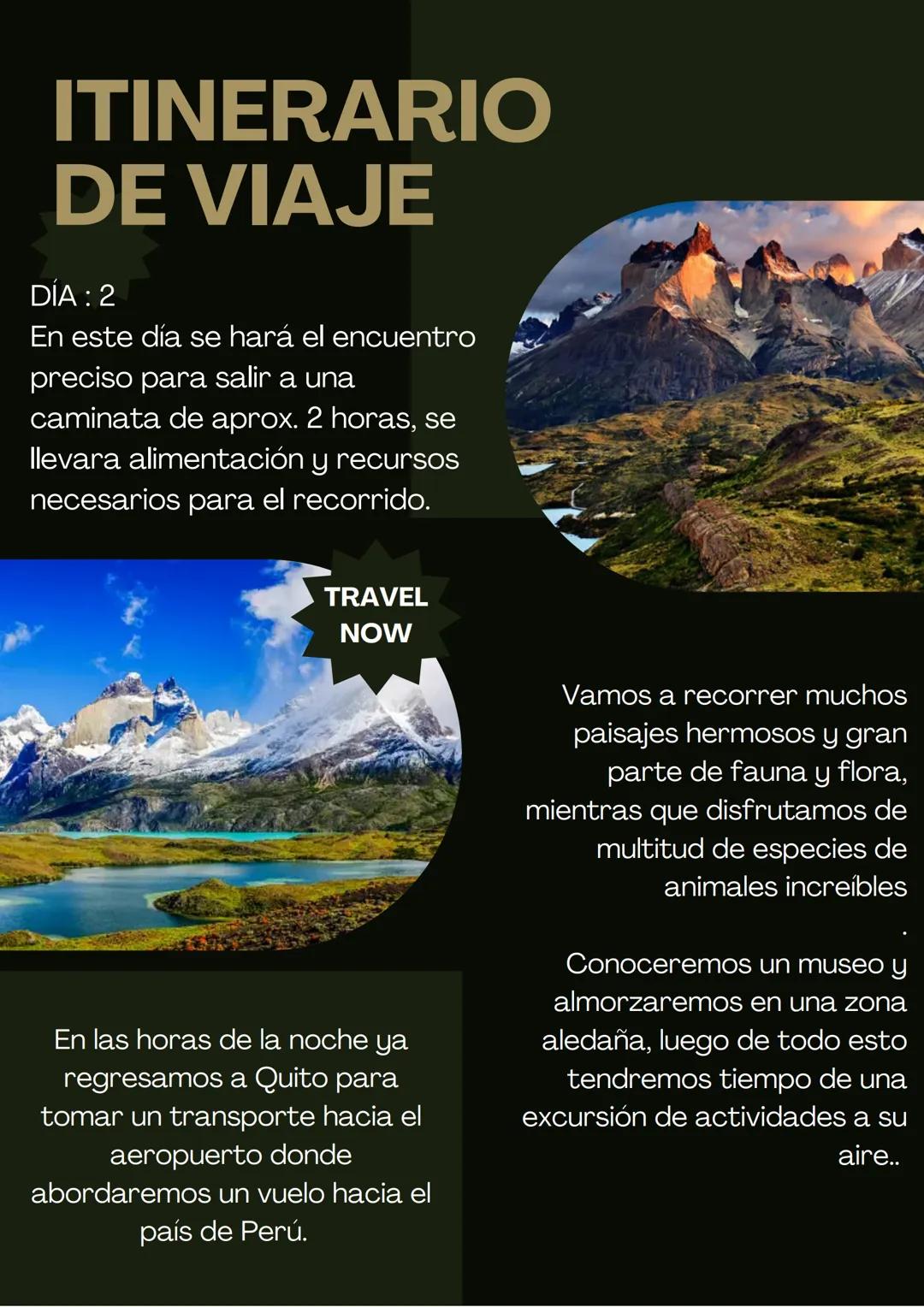 ROLLING TRIP
POR AMERICA

CORDILLERA
DE
LOS ANDES

UN VIAJE HIPOTÉTICO POR LA
REGIÓN ANDINA, VISITANDO UN PAIS
COMO OBJETIVO PRINCIPAL, PERO