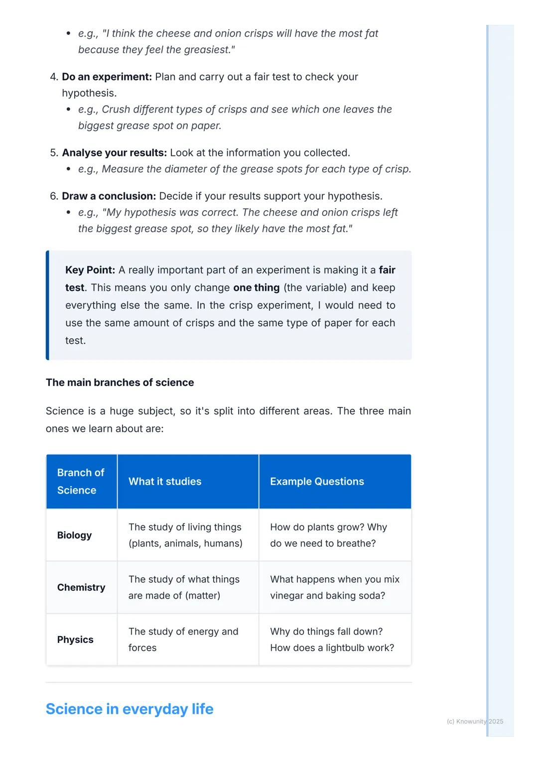 # What is Science?

## An introduction to science

Science is basically the study of the world around us. It's a way of learning
about every