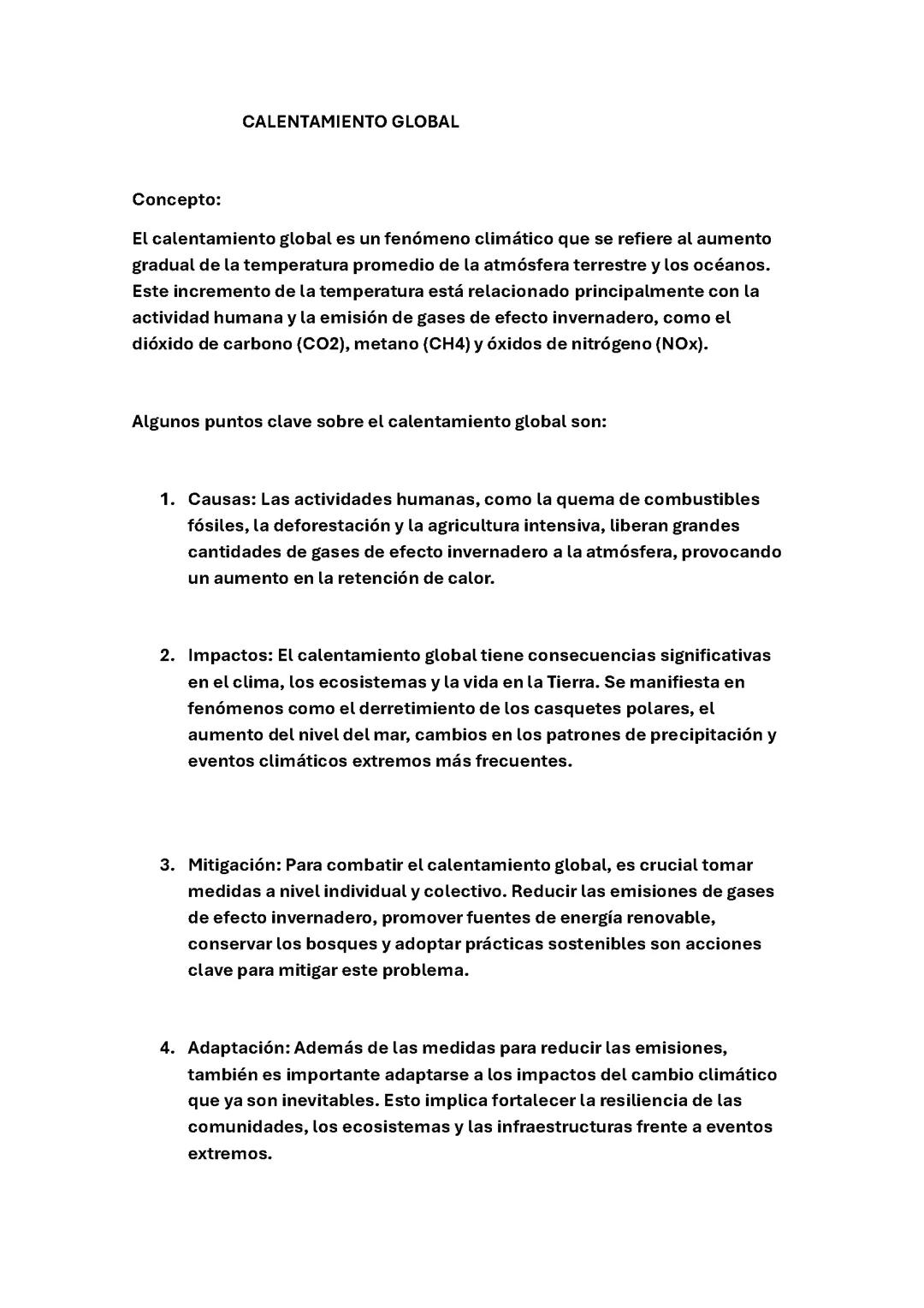 El impacto y las soluciones del calentamiento global