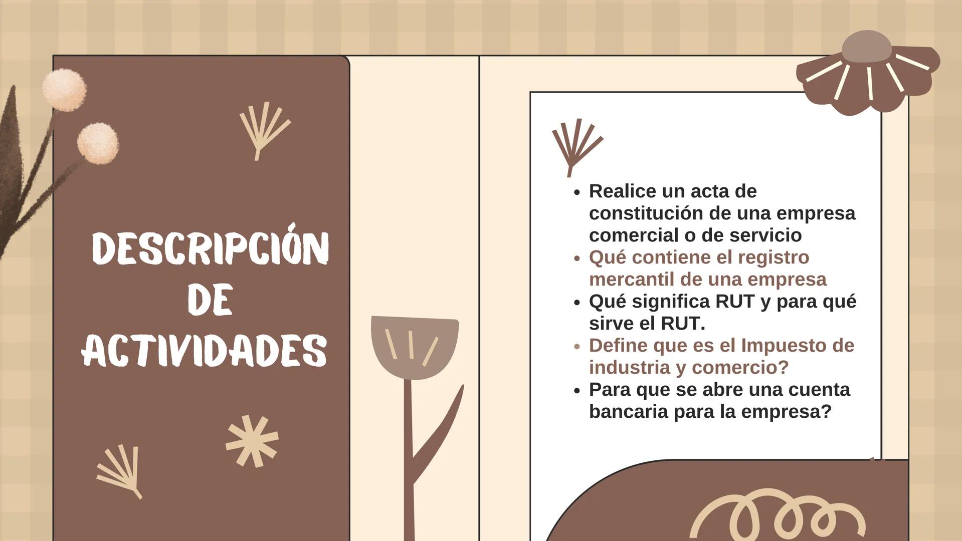 ASPECTO LEGAL
PARA CONSTITUIR
UNA EMPRESA EN
COLOMBIA

Presentado Por Adriana
Estupiñan, Nicoll Cantillo y
Mateo Coronell
م لو DESCRIPCIÓN
D