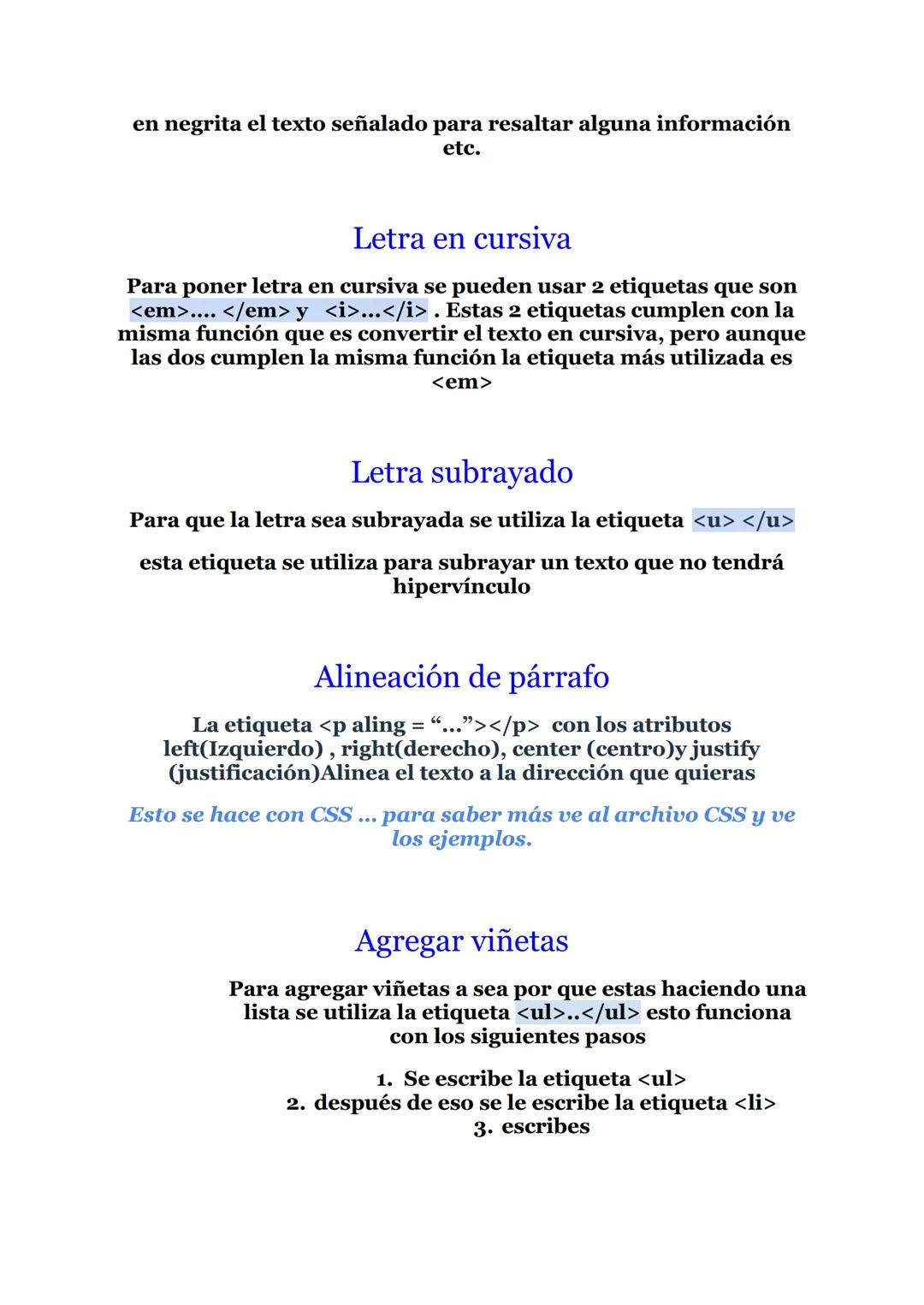 # párrafos en HTML

Ya sabemos que para realizar un párrafo se utiliza la etiqueta <p>
</p>. pero veremos que otras etiquetas o atributos po